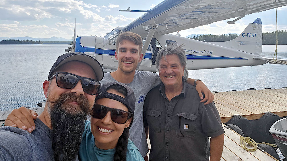 Duncan Stewart and Nathan Stewart with Rachael and Seb.